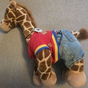 Build A Bear Workshop Giraffe 2005 World Wildlife Fund 18” with Necklace